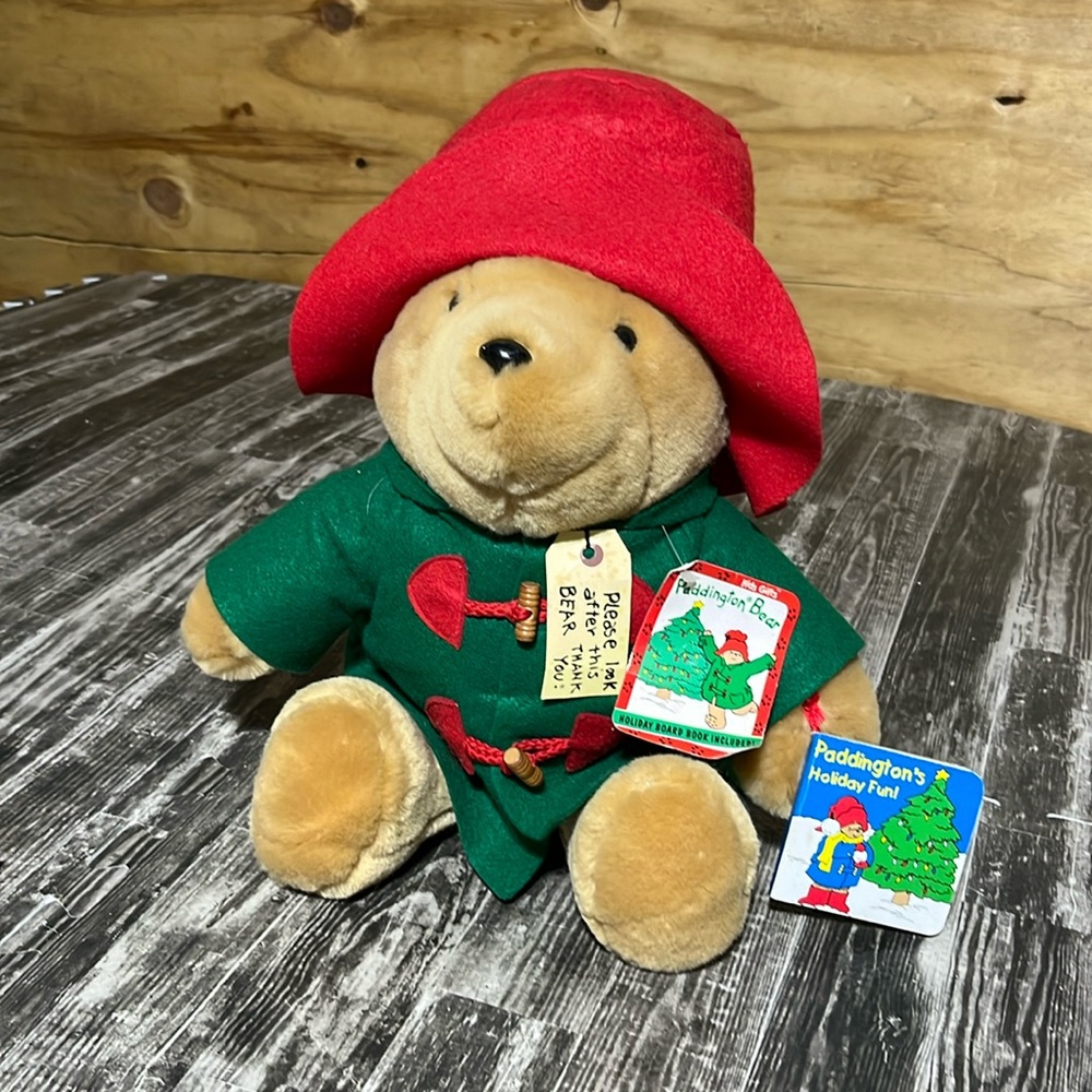 Vintage 1996 Holiday Paddington Bear